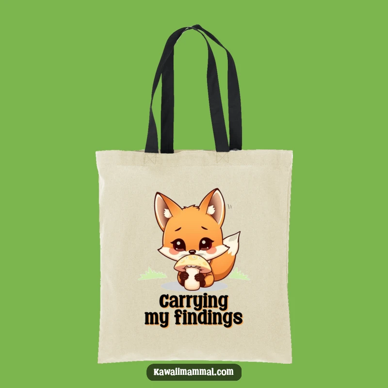 Funny Curious Fox Tote Bag: Carry Your Treasures with Woodland Charm