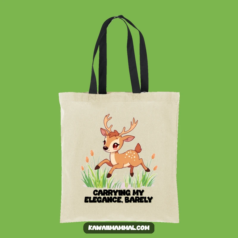 Funny Deer Meadow Tote Bag: Carry Nature's Grace With This Deer Bag, Wonderful Funny Gift