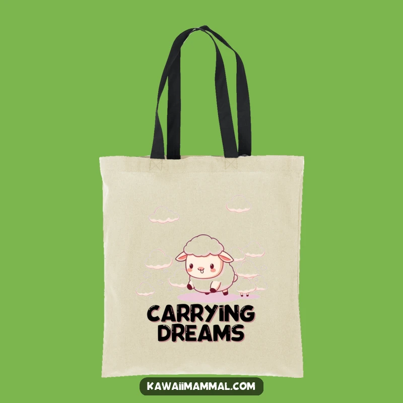 Funny Kawaii Sheep Cloud Herder Tote Bag - Cute Sky Companion Bag - Gift