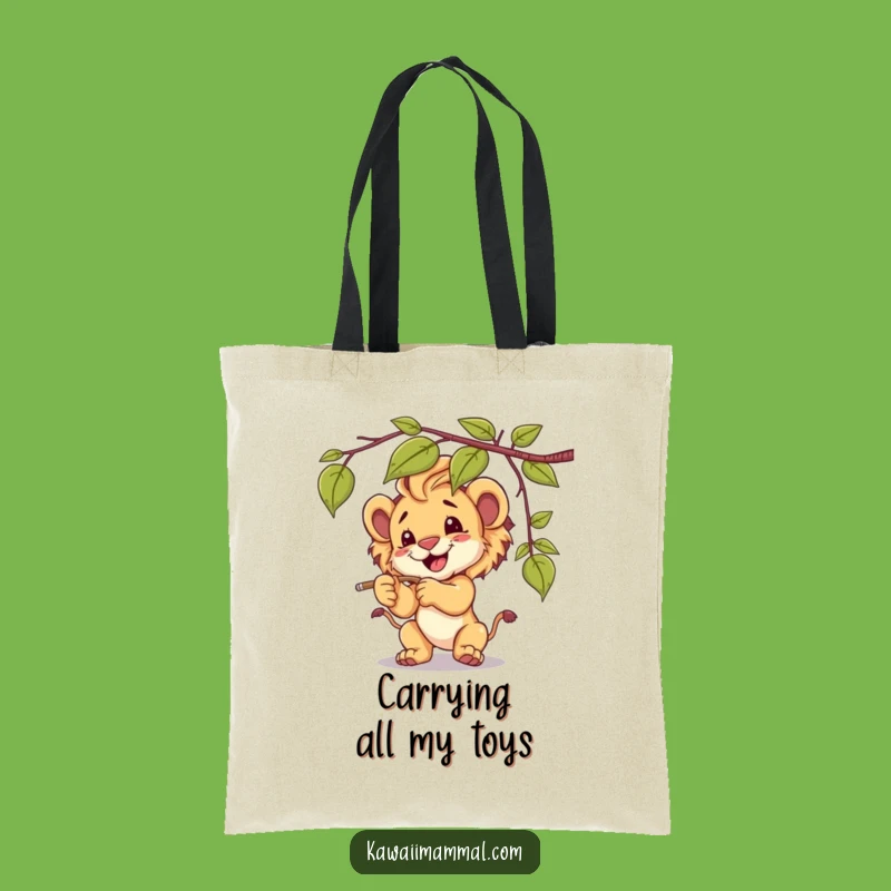 Funny Lion Cub Tote Bag, Cute & Practical, Perfect Gift for Everyday Adventures