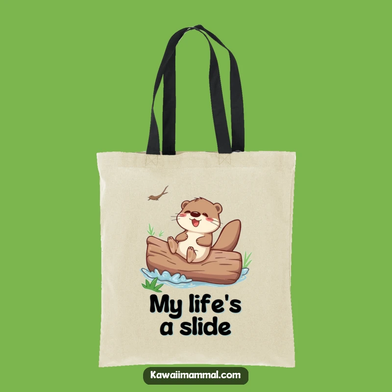 Funny Otter Sliding Tote Bag: Carry Your Joy Everywhere