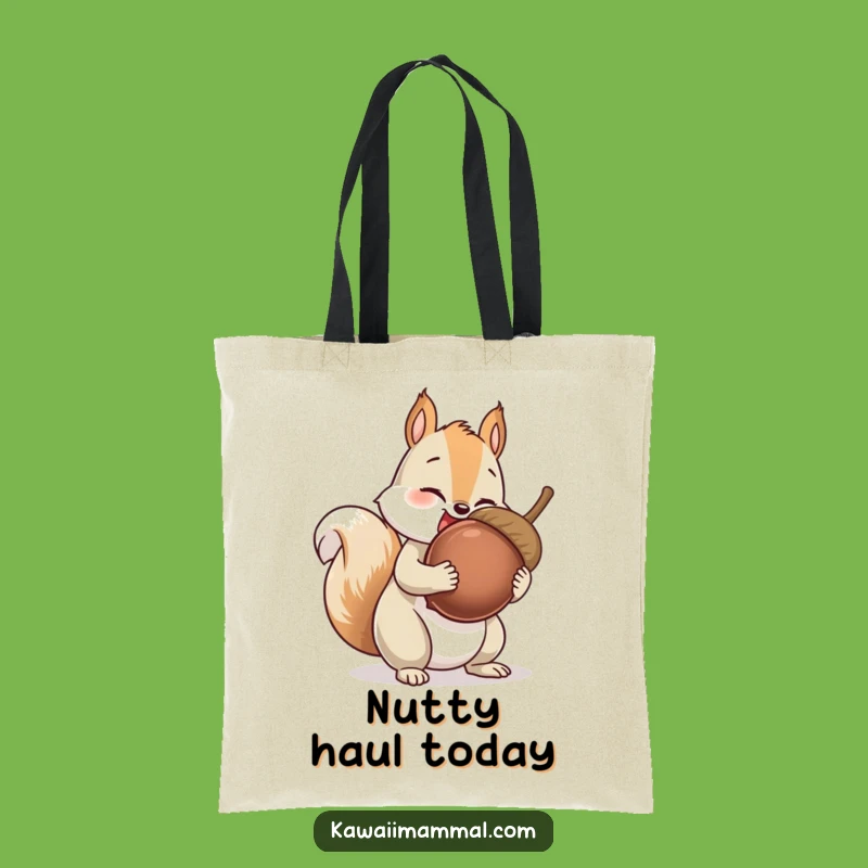 Funny Squirrel Tote Bag: Giant Acorn Collector, Practical & Humorous Carry-all, Ideal Gift